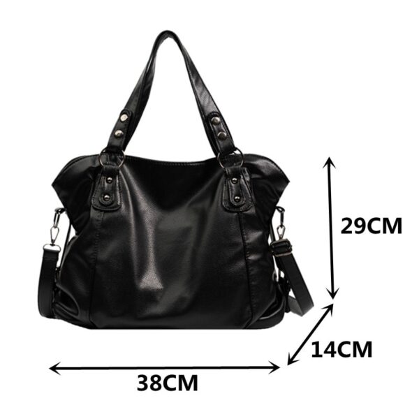 Bolsas feminina grande capacidade, Hobo, sacos de ombro grande stylsih tote, de couro macio hobos, shopper saco - Image 3