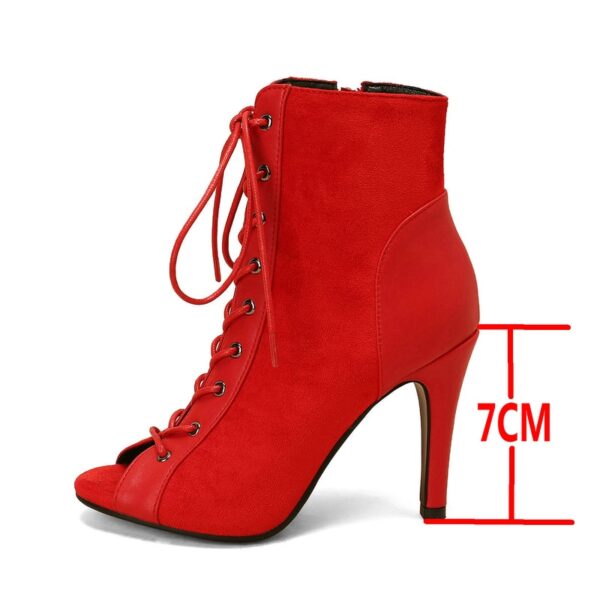 Sapatos feminino de Verão de Alta Qualidade, Sexy Salto Alto, Dedo Aberto, Zíper, Conforto Senhoras, Indoor Jazz, Dança, Nova Moda Nobre, 47 - Image 18