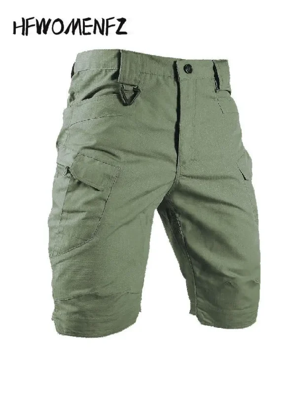 Bermudas masculina de camuflagem, militar tático, multi bolsos, shorts cargo, masculino respirável, secagem rápida, calças curtas de caminhada, verão - Image 2