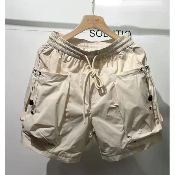 Shorts masculino streetwear, solto, Harajuku, de bolso múltiplo, shorts de fitness casual ao ar livre de secagem rápida, moda de alta qualidade - Image 5