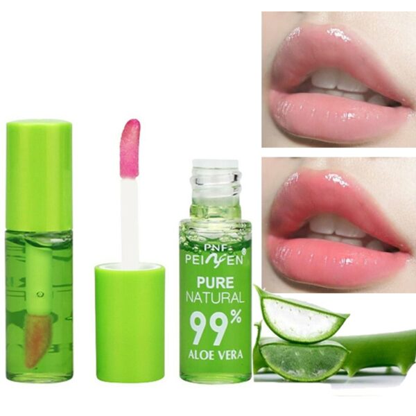 Hidratante labial Natural Aloe Essência, Lip Gloss, cor mutável, portátil, impermeável, duradouro, Nutritious Lips Cuidado Batom - Image 7