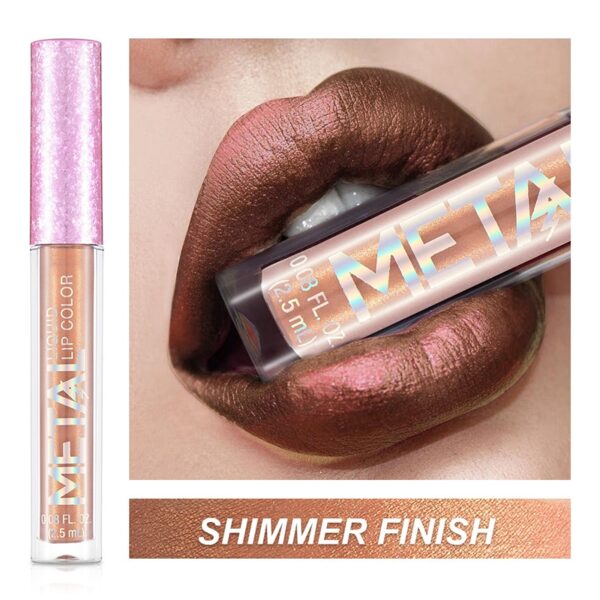 Batom brilho labial diamante perolado, batom líquido hidratante, impermeável, beleza, sexy, 18 cores - Image 10