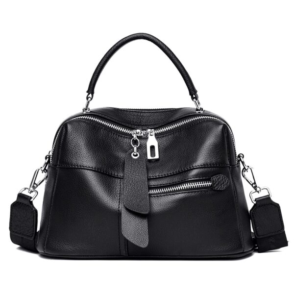 Bolsa feminina de Ombro de Couro, Genuíno Macio, Bolsa Crossbody Casual, Alta Qualidade - Image 5
