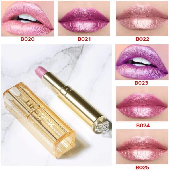 Batom brilho perolado, kit 4 pçs, coreano de longa duração à prova d água, magia, shimmer nude cor glitter batom fosco - Image 21