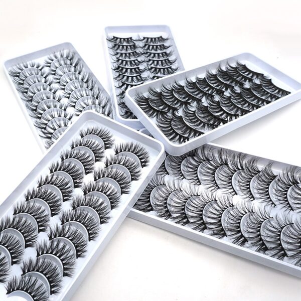 Cílios dramáticos naturais longos Mb, 3d vison, wispies cílios extensão olho, beleza, postiços conjunto falso, 50 pares - Image 30