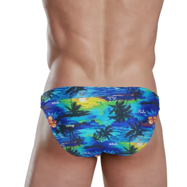 Sungas masculina, roupa interior, sexy, calções de banho de praia de esportes de palmeira - Image 4