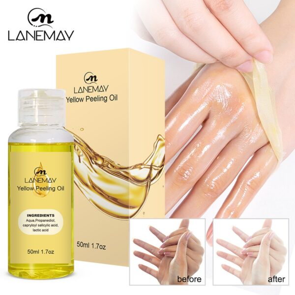 Óleo Amarelo Peeling Oil Branqueamento, esfoliante Dark Skin Spots Remover Dead Skin Lighten Melanin Scrub Hidratação Body Skin Care - Image 6
