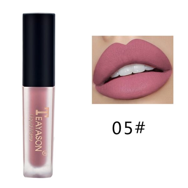 Batom líquido fosco de veludo, nude, maquiagem à prova d água, longa duração, vermelho brilho labial sexy glaze - Image 10