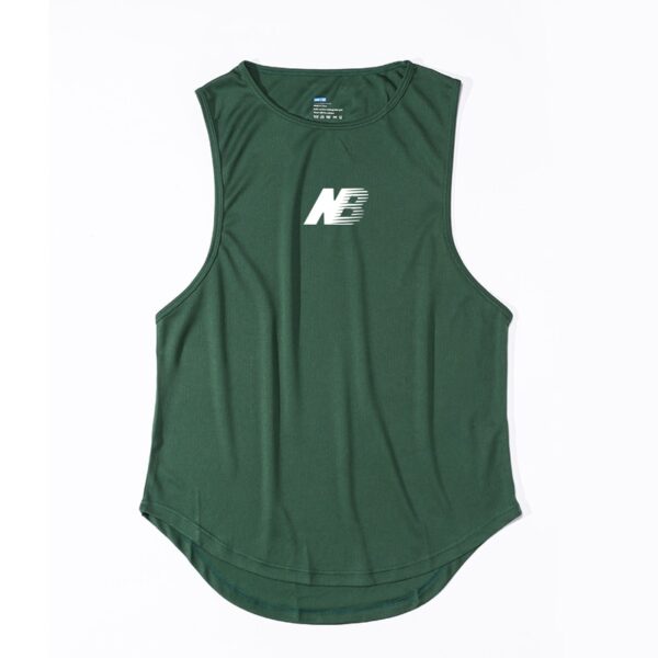 Camisetas regata masculina Men's Gym Fitness Training, verão, secagem rápida, Silm Fit, Bodybuilding - Image 9