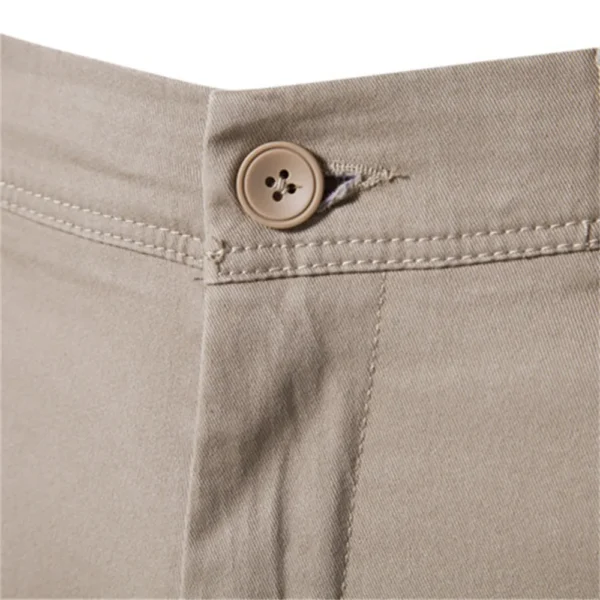 Calças masculina algodão casual, AIOPESON, Cor sólida Ajuste fino, Nova Primavera Outono Alta qualidade Calças executivas clássicas masculinas - Image 4
