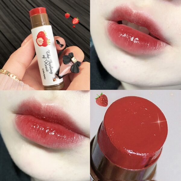 Batom Frutado Hidratante Lip Gloss, Nutrição Natural, Mudança De Temperatura Cor, Maquiagem, Cosméticos, Cuidados Com A Pele