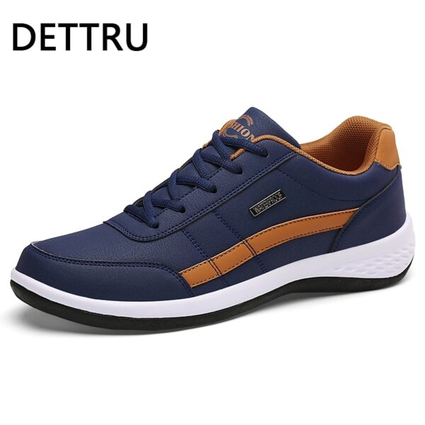 Sapatos masculino de couro respirável, de lazer, marca de luxo, England Trend - Image 6