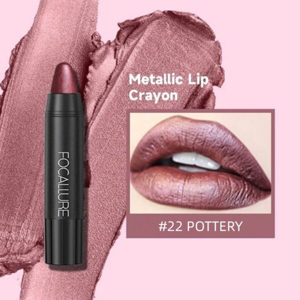 Batom Mate impermeável, Focallure, batom de longa duração, Shimmer Metal, hidratante, maquiagem de lábios, cosméticos, 31 cores - Image 15