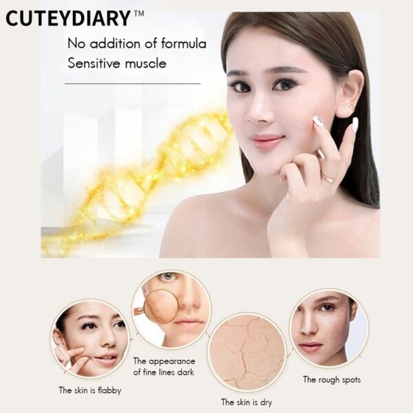 Soro facial, ouro 24k, essência Ácida Hialurônica Anti-envelhecimento Fade Fine Lines Hidratação Branqueamento Brighten Cuidados com a pele - Image 2