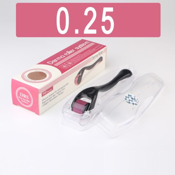 Rolo dermatológico Mezoroller, 540 agulhas, micro agulha para cuidados com a pele, tratamento facial, meso 0,5 0,75 1,0 1,5 2,0 2,5 3,0 - Image 5