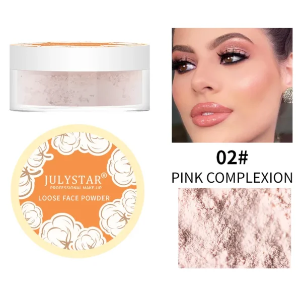 Pó facial mineral translúcido, Loose Powder Setting, Shrink Pore Impermeável Matte Finish Maquiagem Cosméticos Long-Last Oil Control - Image 9