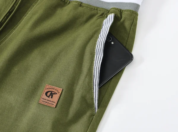 Shorts masculino, Comfortable, casuais, moletom macio, respirável, sarja, calças elásticas roupas de verão 2023 cordão - Image 5