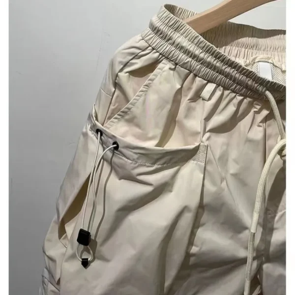 Shorts masculino streetwear, solto, Harajuku, de bolso múltiplo, shorts de fitness casual ao ar livre de secagem rápida, moda de alta qualidade - Image 4