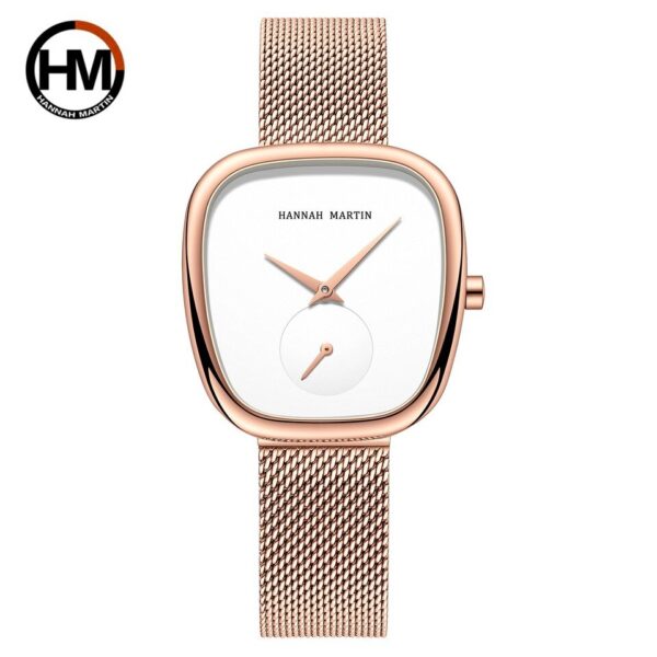 Relógio de pulso feminino 2023 nova chegada tonneau, design moda casual, pulseira simples elegante, senhoras, quartzo - Image 17