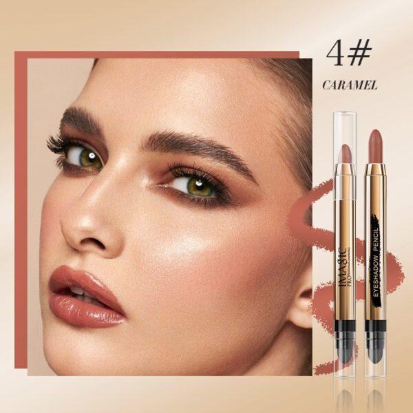 Sombra em lápis, Imagic-glitter, brilho, fosco, marcador, bicho-da-seda blush, pigmento natural, longa vida, 12 cores. - Image 8