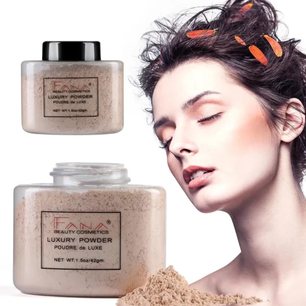 Pó facial soft mel garrafa, Silky, Pó solto, Controle de óleo, Banana, Pó de luxo, Face Foundation, Highlighter, Maquiagem Beleza - Image 3