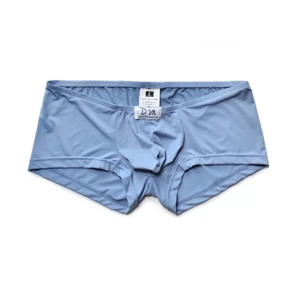 Cuecas masculinas de seda suave salzoncillos hombre baixo-rise boxers hombre cueca boxers