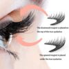 Cílios magnéticos, LEKOFO,  Natural Mink Eye Lashes, 5 Cílios Magnéticos, 4 Pares Ímãs, Faux Lashes Pinças, 8Pcs - Image 33