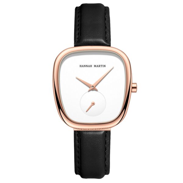 Relógio de pulso feminino 2023 nova chegada tonneau, design moda casual, pulseira simples elegante, senhoras, quartzo - Image 2