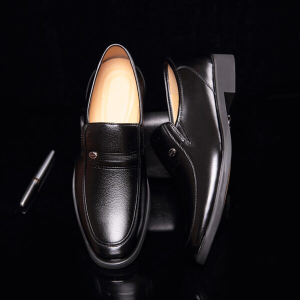 Sapatos masculino Mocassim, De Luxo, Deslizamento Respirável, Preto Plus Size 38-44 - Image 3
