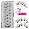 Cílios magnéticos, LEKOFO,  Natural Mink Eye Lashes, 5 Cílios Magnéticos, 4 Pares Ímãs, Faux Lashes Pinças, 8Pcs - Image 7