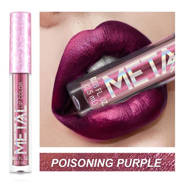 Batom brilho labial diamante perolado, batom líquido hidratante, impermeável, beleza, sexy, 18 cores - Image 19