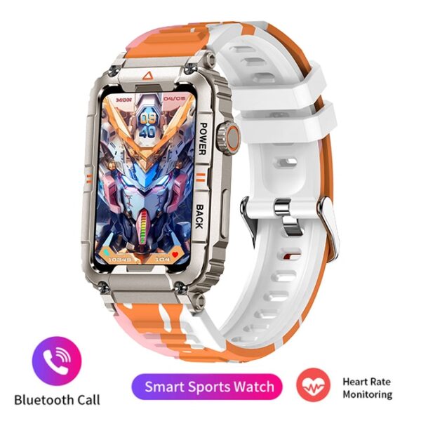 Relógio de pulso, monitor de saúde militar Smartwatch , Android, IOS, de fitness, Chamada Bluetooth, IP68 impermeável, Smartwatch esportivo, 2023 - Image 10