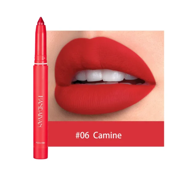 Batom/Caneta, lipstick, Nude Pink Matte, Brilho labial monocromático, impermeável, batom de longa duração, lápis de lábios maquiagem, 12 cores - Image 5