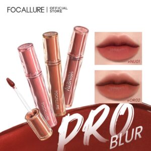 Batom líquido hidratante, Focallure, veludo fosco, sedoso suave, duradouro, brilho labial, creme labial, cosméticos de maquiagem