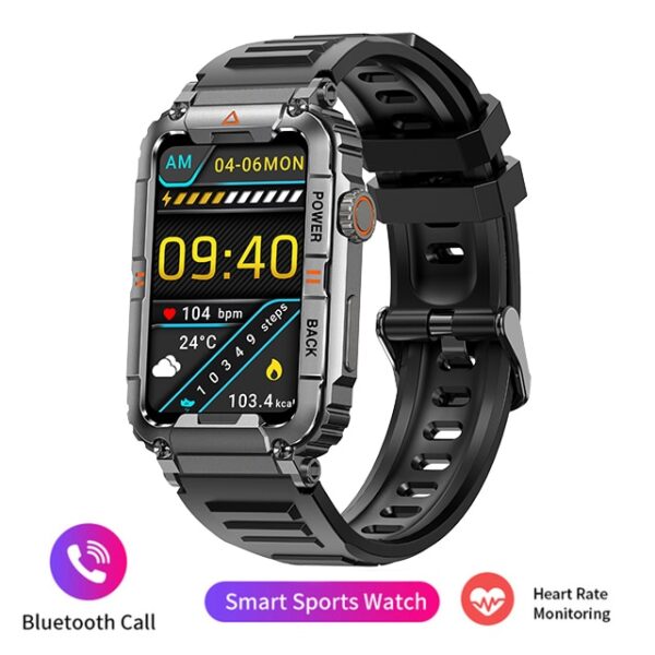 Relógio de pulso, monitor de saúde militar Smartwatch , Android, IOS, de fitness, Chamada Bluetooth, IP68 impermeável, Smartwatch esportivo, 2023 - Image 11