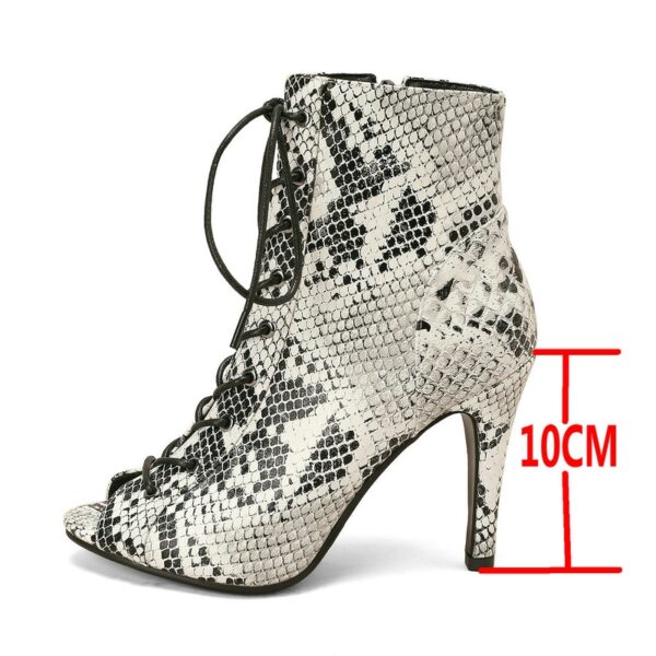 Sapatos feminino de Verão de Alta Qualidade, Sexy Salto Alto, Dedo Aberto, Zíper, Conforto Senhoras, Indoor Jazz, Dança, Nova Moda Nobre, 47 - Image 12
