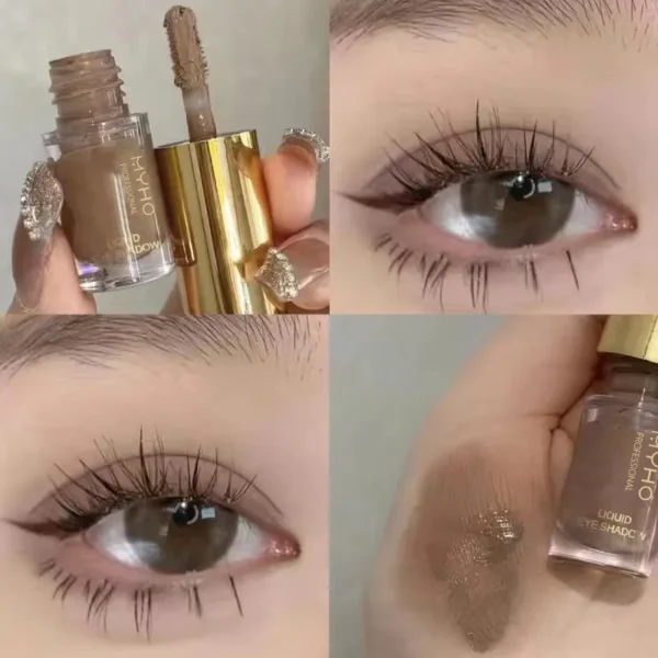 Sombras líquida (lápis), matte, duradouro, brilhante, sombra glitter, paleta de maquiagem, cor nude, cosméticos - Image 4