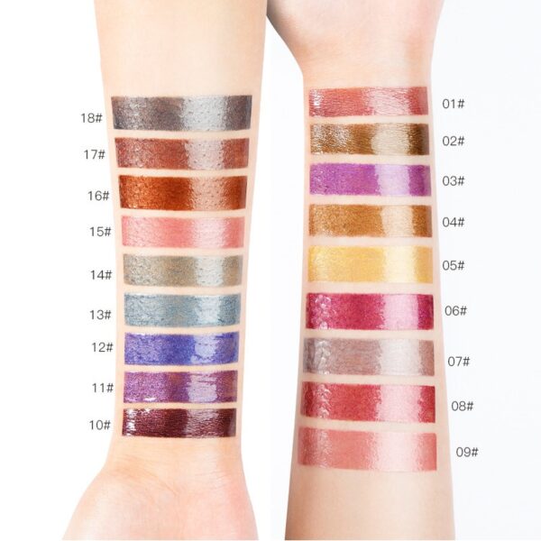 Batom brilho labial diamante perolado, batom líquido hidratante, impermeável, beleza, sexy, 18 cores - Image 15