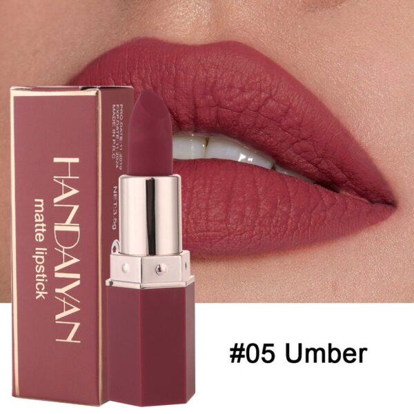 Batom Matte HANDAIYAN 6 Cores, Lip Gloss LippenstiftTinted Bálsamo 24 Horas Impermeável. - Image 9