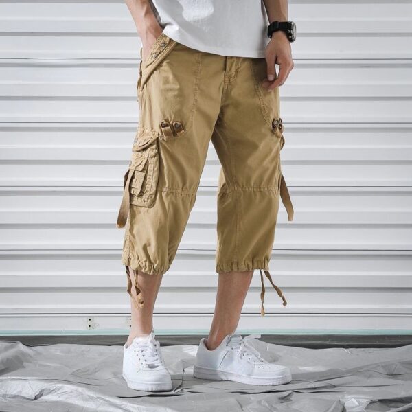 Bermudas masculina em algodão, Caminhadas Camuflagem, Carga Camo Combate, Calças Curtas Homme Designer 2023 Moda Strech Luxo Baggy - Image 12