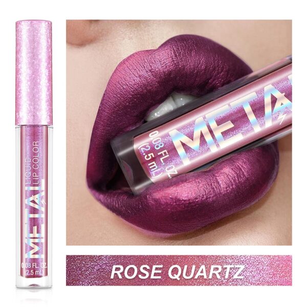 Batom brilho labial diamante perolado, batom líquido hidratante, impermeável, beleza, sexy, 18 cores - Image 40