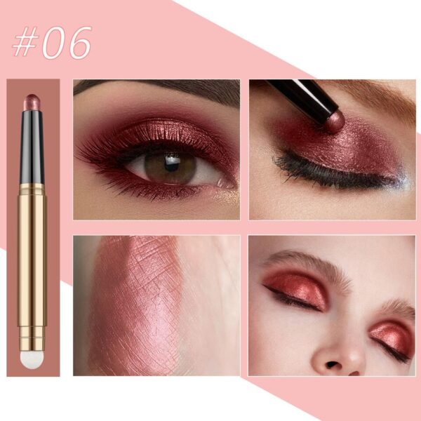 Sombra de olho Builtty Maquiagem-Matte Glitter Eyeshadow Palette Stick, preto, verde escuro, rosa, vermelho, azul,  Nude - Image 15
