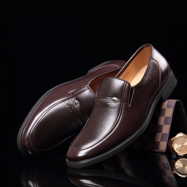 Sapatos masculino Mocassim, De Luxo, Deslizamento Respirável, Preto Plus Size 38-44 - Image 8