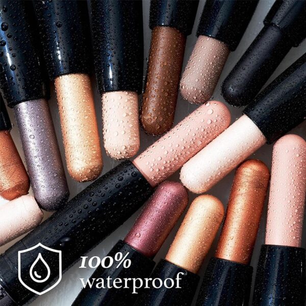 Sombra de olho Builtty Maquiagem-Matte Glitter Eyeshadow Palette Stick, preto, verde escuro, rosa, vermelho, azul,  Nude - Image 6