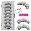 Cílios magnéticos, LEKOFO,  Natural Mink Eye Lashes, 5 Cílios Magnéticos, 4 Pares Ímãs, Faux Lashes Pinças, 8Pcs - Image 38