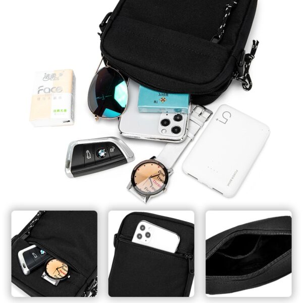 Mini bolsa, bolsa crossbody leve de ombro único com pequena bolsa suspensa e design de marca na moda - Image 7