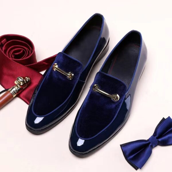 Sapatos de couro masculino Oxford de laca, sapatos luxuosos, sapatos de dedo apontado, sapatos clássicos Derby, tamanho 38-48 - Image 16