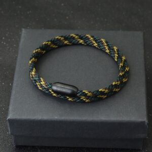 Pulseiras náutica com fivela magnética masculina, Noter, de macramé de camada dupla, aço inoxidável, alta qualidade, 2023