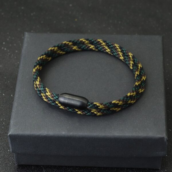 Pulseiras náutica com fivela magnética masculina, Noter, de macramé de camada dupla, aço inoxidável, alta qualidade, 2023