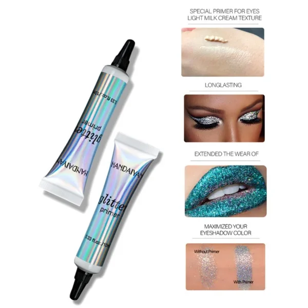 Sombras, creme, durável, primer Matte Base Long Lasting Color Glitter Eyeshadow Glue Cream Enhance Durable Eye Maquiagem, beleza. - Image 2